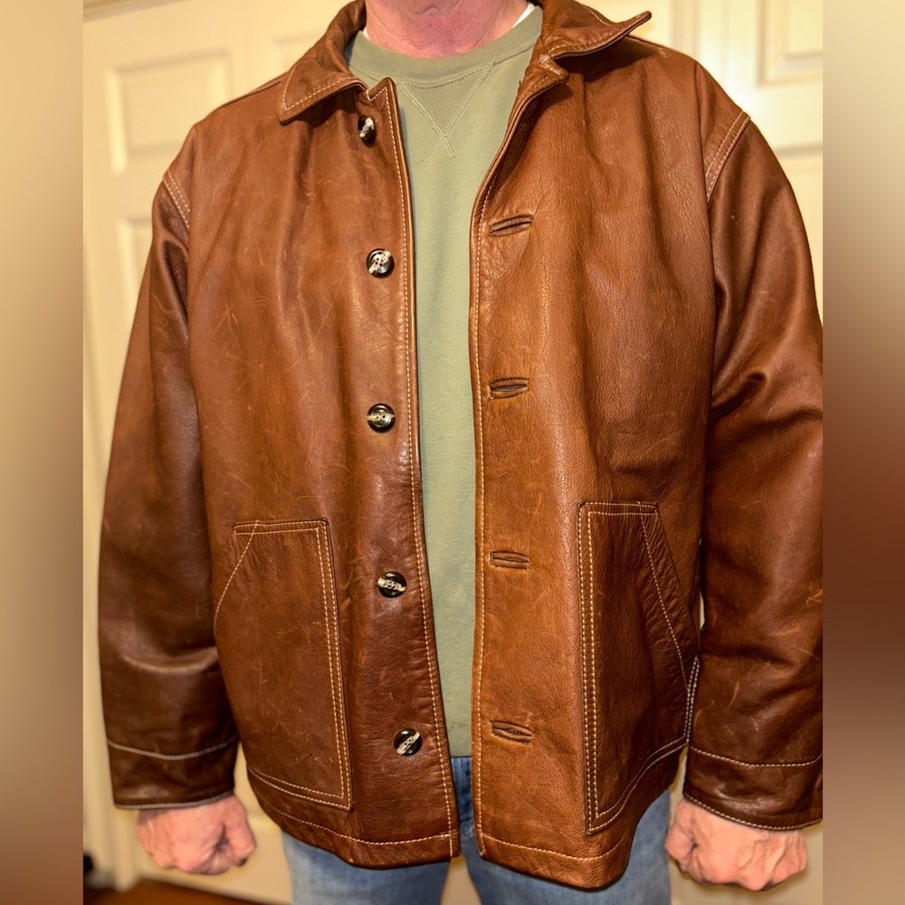 Vintage USA Red Wing Shoes X Eric Clapton Leather Jacket Extra Large